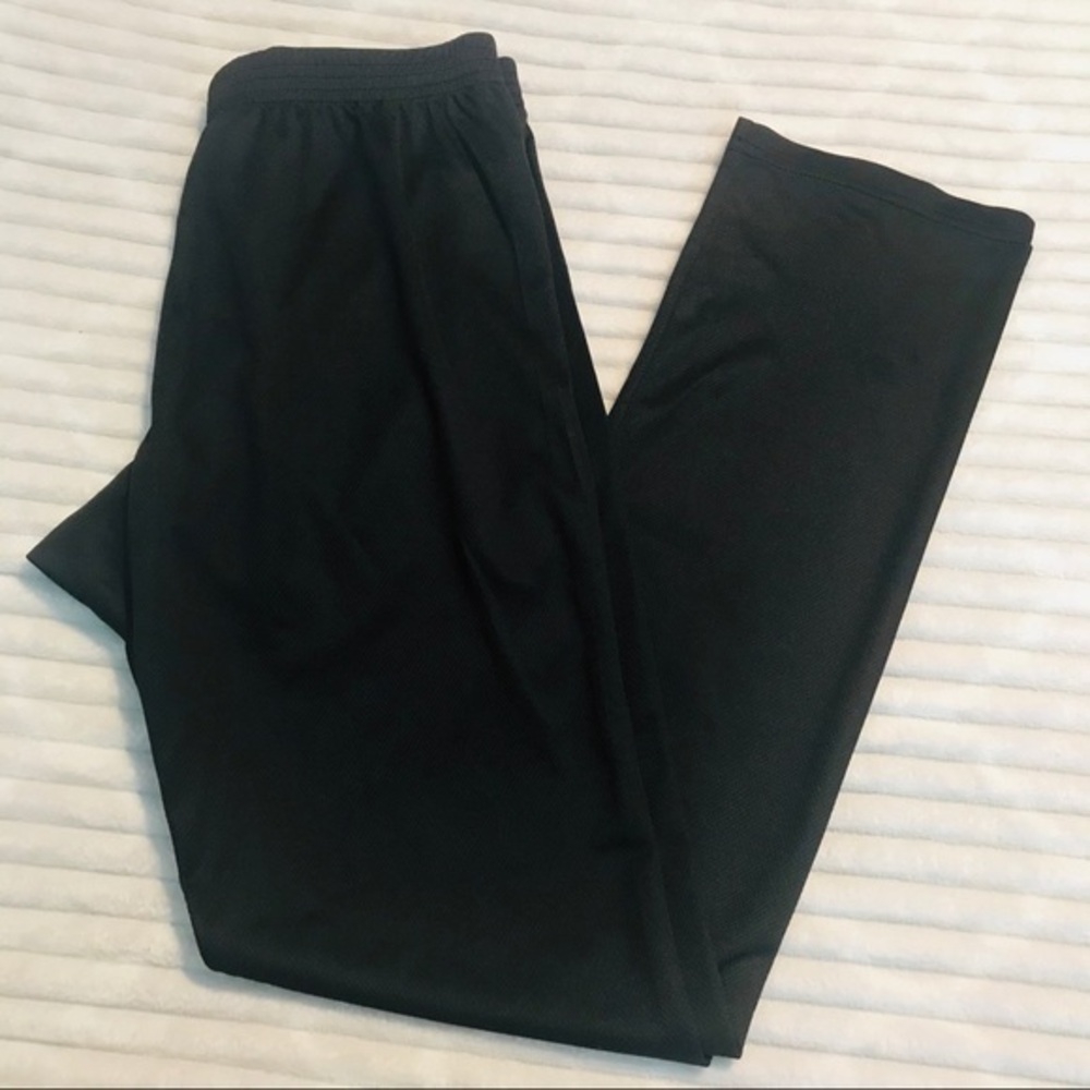 Eddie Bauer Black Perforated Track Yoga Pants